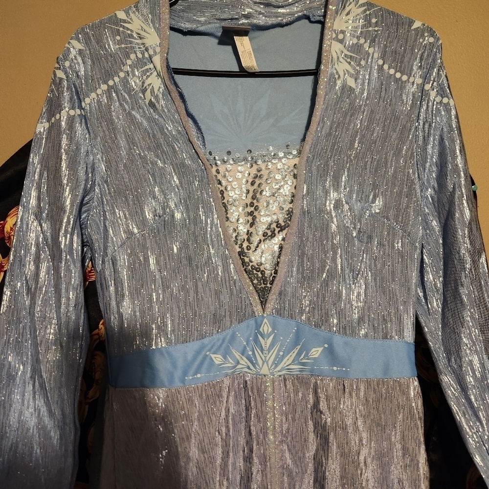 Frozen II Princess Elsa Dress Kids Size 14-16 - Picture 3 of 4